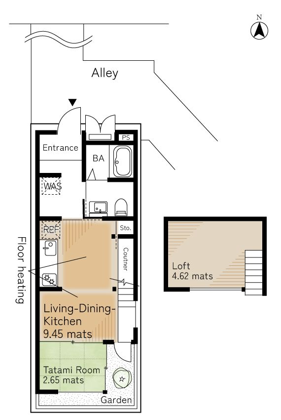 南八百屋町間取